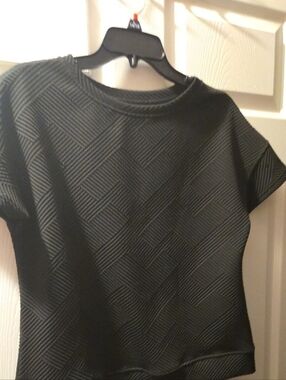 Black Textured Short Sleeve Women’s Set .. I Do Have The Shorts. It Is A New Set